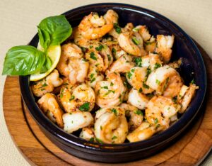 Shrimp scampi for healthy holiday meals