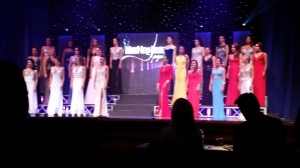 Training Aspects Miss New Jersey 2014 in their gowns
